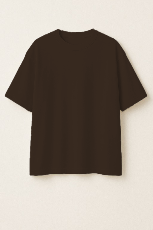 Oversized T- shirts - Brown