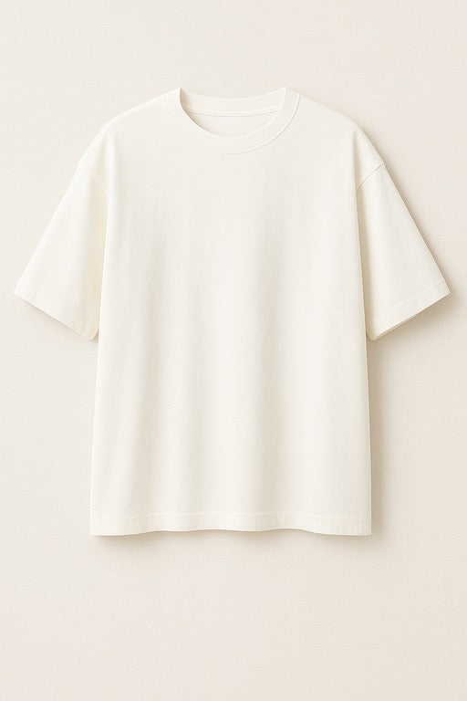 Oversized T- shirts - Beige